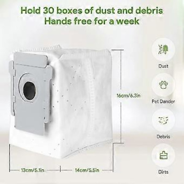 Pölypussit Irobot Roomba I7 I7+ S9+ Clean Base -pölynimureille