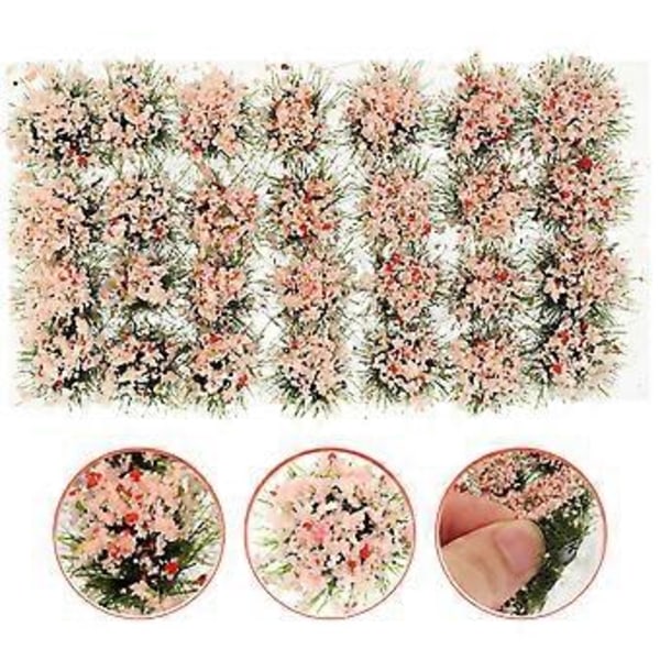 1 Ask Simulerad Blomsterkluster Prydnad Falsk Blomma Konstgjord Blomdekor DIY Landskapsmaterial
