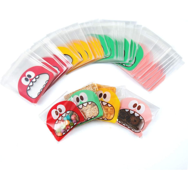400 st Cookie Bags, Julgodispåsar, Självhäftande