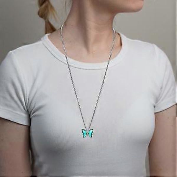 10 st Kristallglas Fjäril Hänge Berlocker Fjäril Hängen Halsband Tillverkning Berlocker