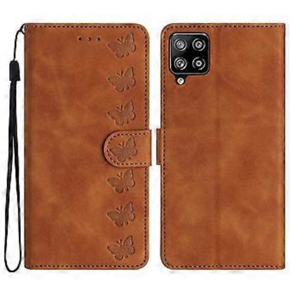 Til Galaxy M32 (Global Version) 4G Telefon Cover (Brun)