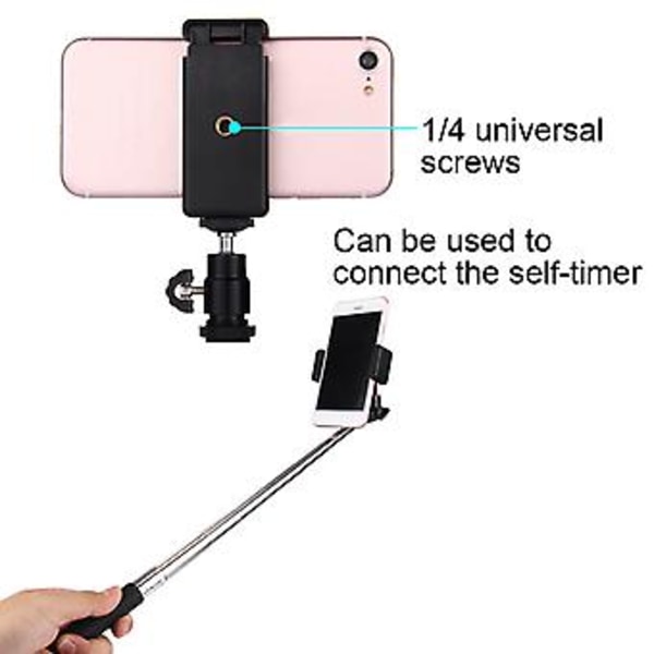Mobiltelefon Kamera Tripod Stativ Klip Beslag Holder Montering Adapter Universal Ny