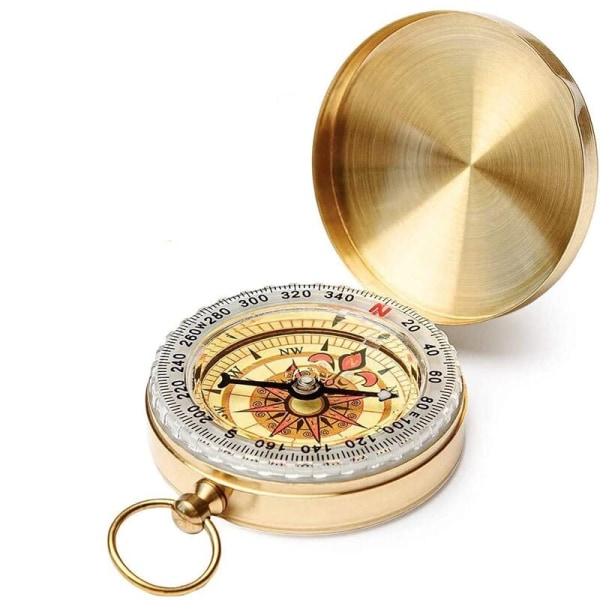 Kompass, Camping Compass Metal, Pocket Compass, Vattentät kompas