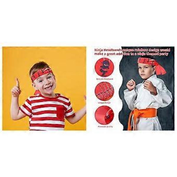 Karate-syntymäpäiväjuhlapalvelukset, värikkäät karate-aiheiset pääpannat
