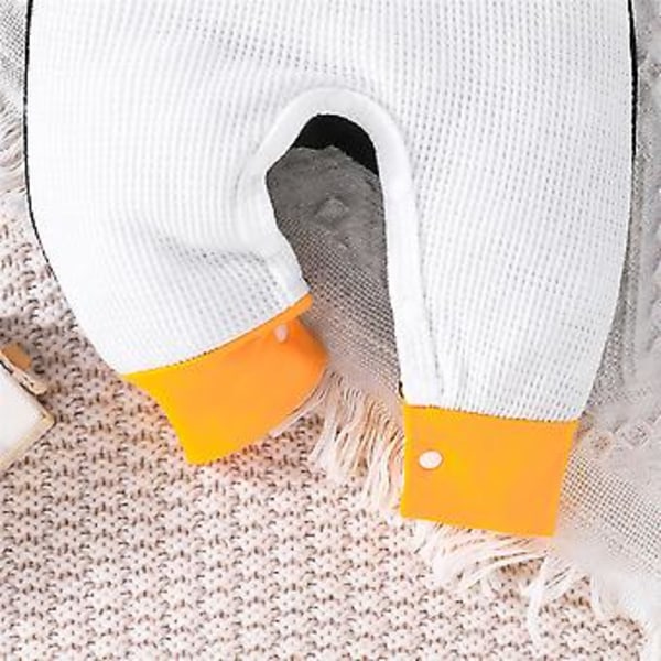 0-18 Månader Nyfödd Baby Barn Pojkar Flickor Pingvin Rompers Jumpsuit Djur Bodysuit Onesie Kostym Kläder (3-6 Månader)