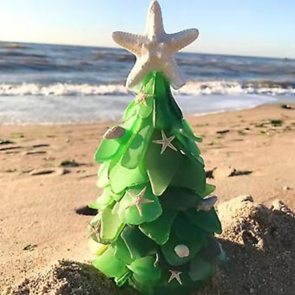 Harpiks Sjøstjerne Juletre Bordpynt Jul Hjem Dekorasjon (Grønn 20cm)