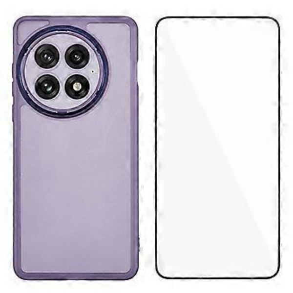 WANLONFENG DKSM-serien för OnePlus 13 TPU-skal Elektropläterad ram med härdat glas (Stil D)