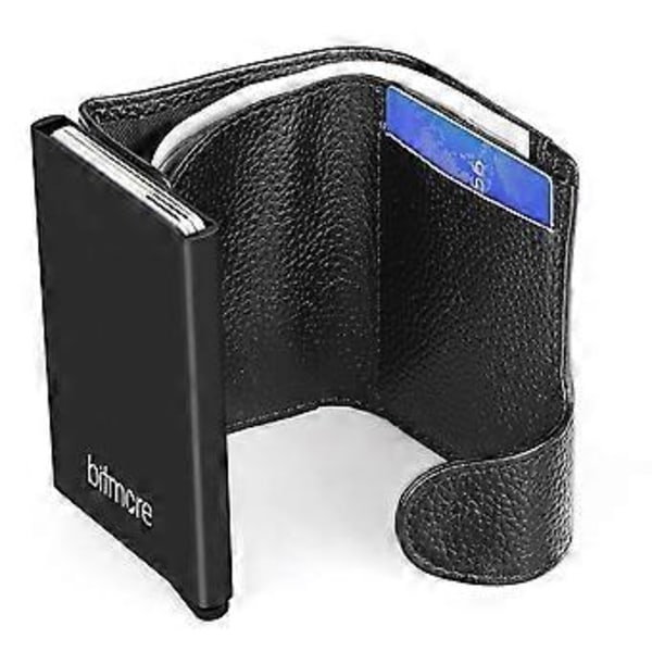 Bitmore RFID-blokerende tegnebog i 100% ægte læder