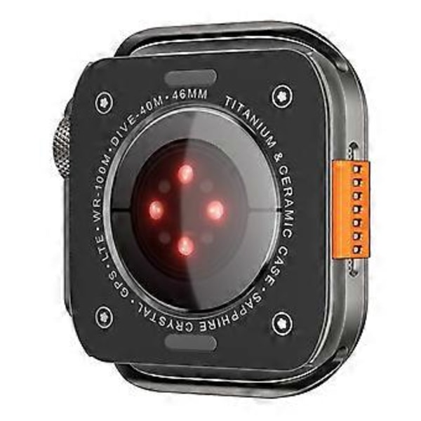 Skyddsfodral för Apple Watch Series 10 46mm, Fallsäkert Metall + PC Klockfodral (Missfärgning)