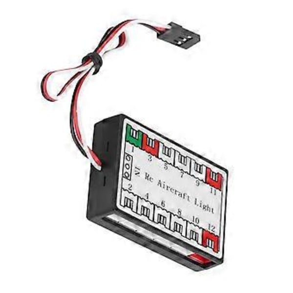 Simulerat 14 LED Blinkande Ljussystem för RC Flygplansglidare
