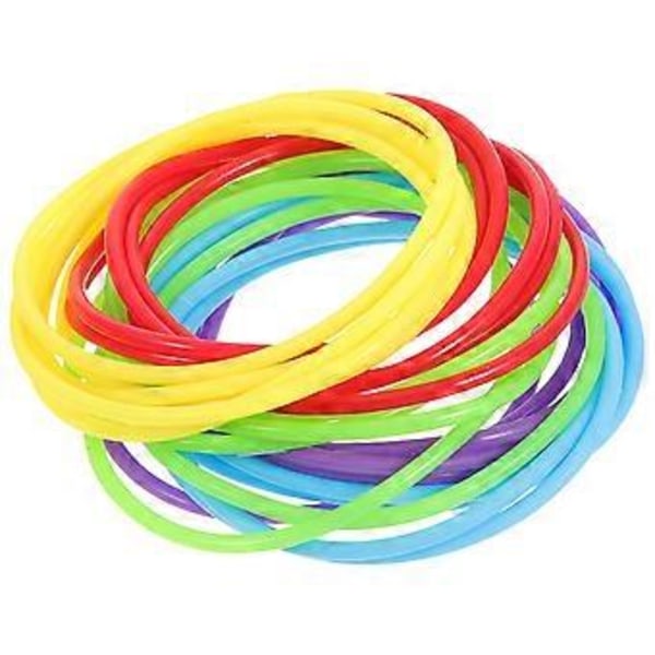 25 stk. Silikon Jelly Armbånd Dame Hårstrikker Retro Armbånd Bånd for 80-talls Festgaver