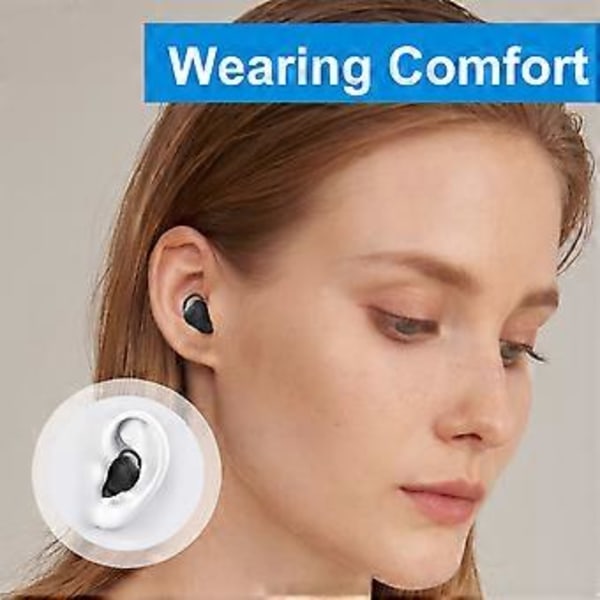 Små Bluetooth-ørepropper for søvn, Mini trådløse diskrete ørepropper for musikk, hjem, arbeid
