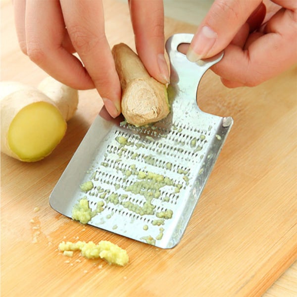 Værktøj rustfrit stål ingefær hvidløg Wasabi rivejern knust hvidløgspresse