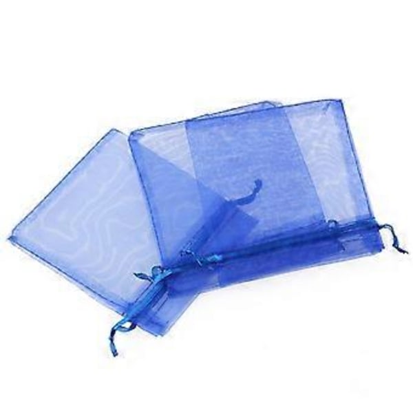 100 stk. klare gaveposer mini snøre slikposer pose organza smykkeposer små slikposer