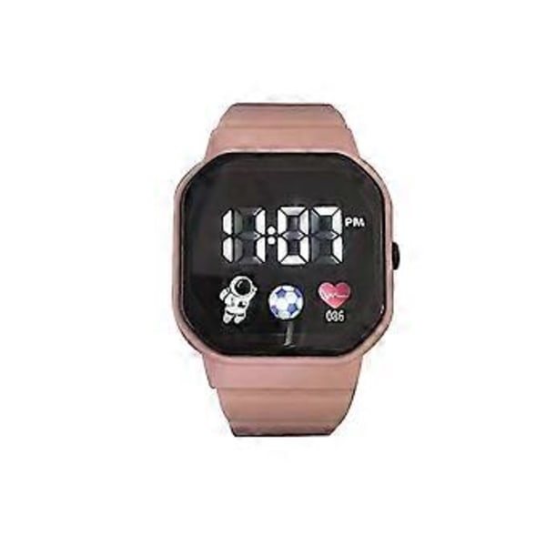 LED Digital Screen Sport Wrist Watch-For Men Women Unisex Boys Girls Kids Gifts(Bpink )