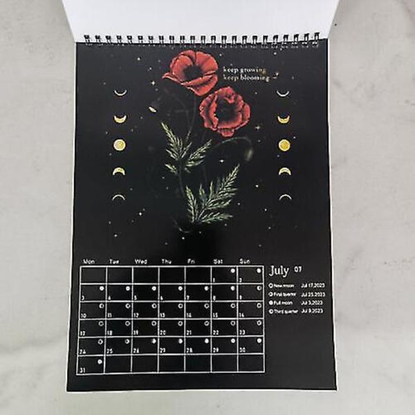 Dark Forest Lunar Calendar 2023 Wall Calendar Monthly Colorful Wall Calendars