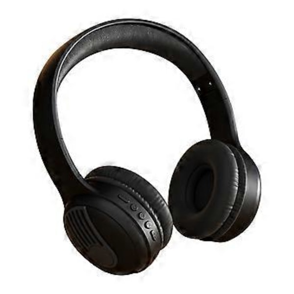 2024 Hodebårne Trådløse Bluetooth Øretelefoner - Maillard Farge Retro Musikk Ultra Lang Rekkevidde Øretelefoner (Svart)