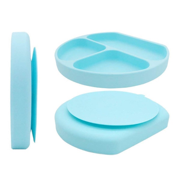 Silikon Grepptallrik, Sugplatta, Delad Tallrik, Baby Toddler Pl