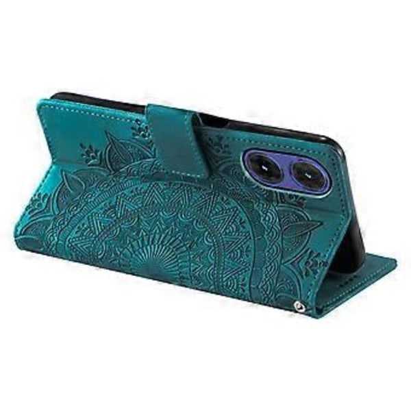 Style 018 Til Motorola Moto G85 5G Etui Præget Totem Hudfølelse Tegnebog Læder Telefon Cover (Style B)