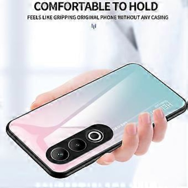 Til OnePlus Nord CE4 5G Etui Hærdet Glas Gradient Farve Telefon Cover (Style B)
