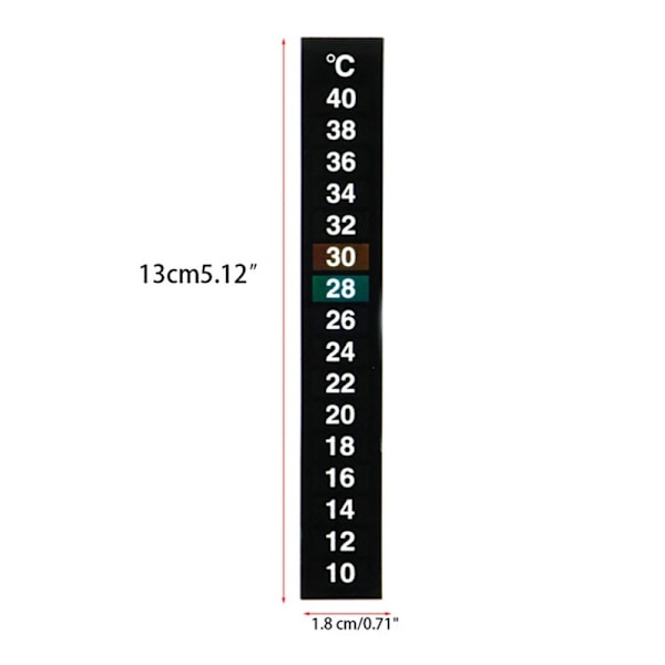 1 x Akvarie Termometer Sticker Digital Stick On