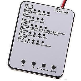 2x LED Programmeringskort ECS til RC Børsteløs Elektronisk Controller Dele