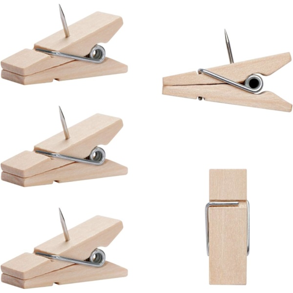 Promovering Pins med Træclips, Knapper, Korktavle Kunst, Noter