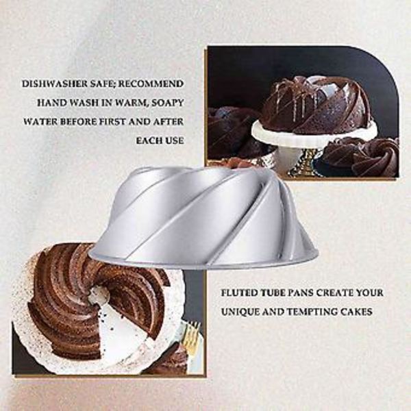 9-Tommer Non-Stick Riflet Kageform Rund Kageform Specialitet og Nyhedskageform