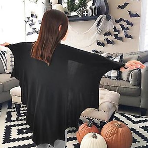 Barn & Vuxen Vampyr Batvingar Kappa Läskig Halloween Maskeraddräkt Kostymtillbehör ( )