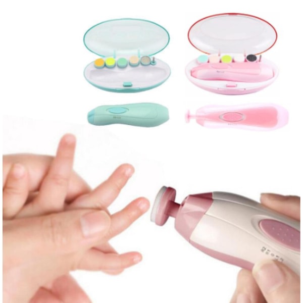 Baby elektrisk nageltrimmer Baby Infant Safety pink