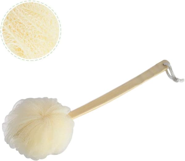 Badborste Kroppsborste Exfolierande Duschbadssvamp med Lång P