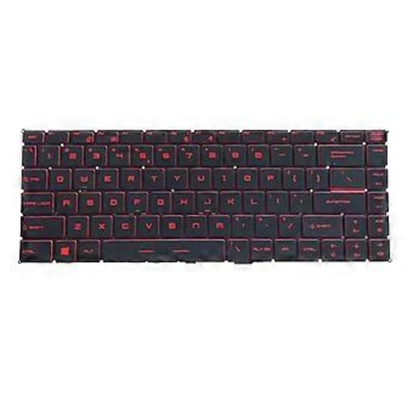 Laptop Tangentbord US Layout Bakgrundsbelyst Knappsats för MSI GF63 Thin 9SC Ersätter