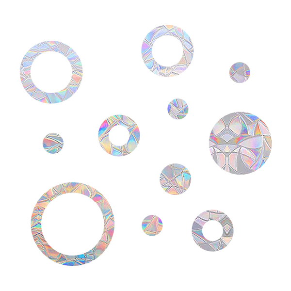 24 stycken hexagon och fönsterdekaler, anti-kollision fönsterdekaler