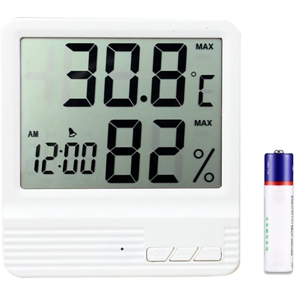 Inomhus Hygrometer Termometer, Hemmakontor Digital Temperatur Hy
