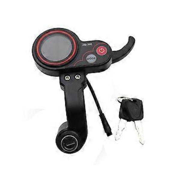 ZQ-100 Mätare för körsträcka med justerbar hastighet, elmopedmätare 6-stifts display för elscooter