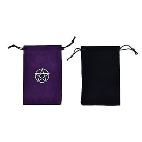 115*180 Sametti Pentagram Tarot -säilytyspussi Lautapeli Kortti Vetohihnallinen Pakkaus
