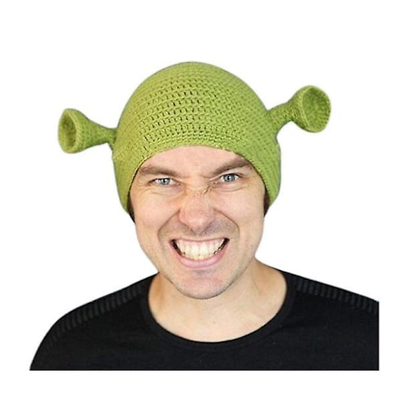 Rolig Ullhatt i Shrek-Stil