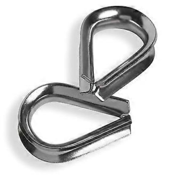 Rustfrie stål wire tau lugs 2mm [20 stk] A4 AISI316 rustfritt stål | HEAVYTOOL