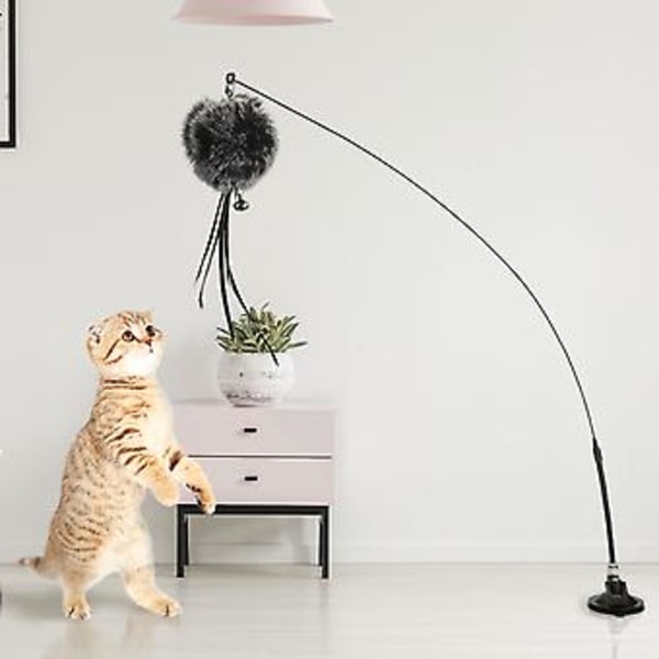 6x Katt Leksak Simuleringsfåglar Teaser Wand Interaktiv Pinne Med Sugkopp ( )