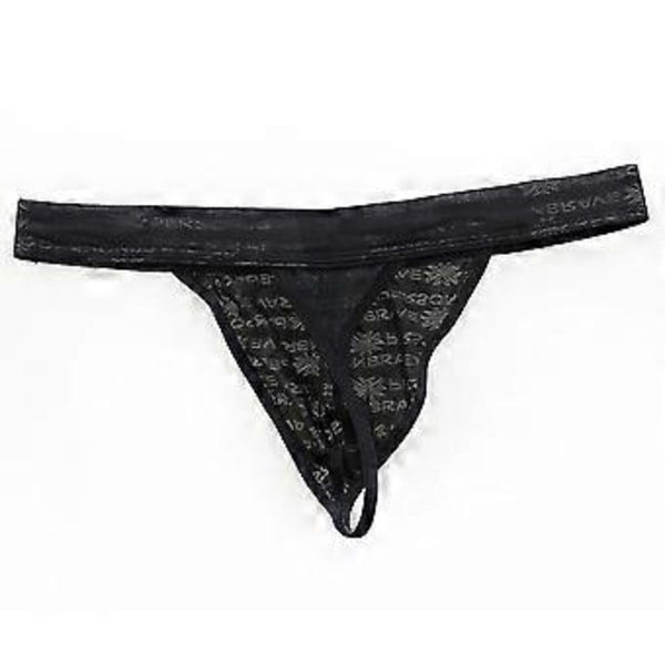 Miesten alushousut G-string stringit alushousut -NMAOV (XL Musta)