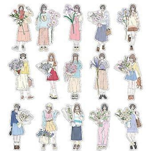 180 kpl Ihmishahmoja Tarrat Tyttöjen Tyyliset Tarrat Vinyyli Esteettinen Vedenkestävä Scrapbooking Junk Journal Kit Tarrat Ihastuttavat Koristetarvikkeet