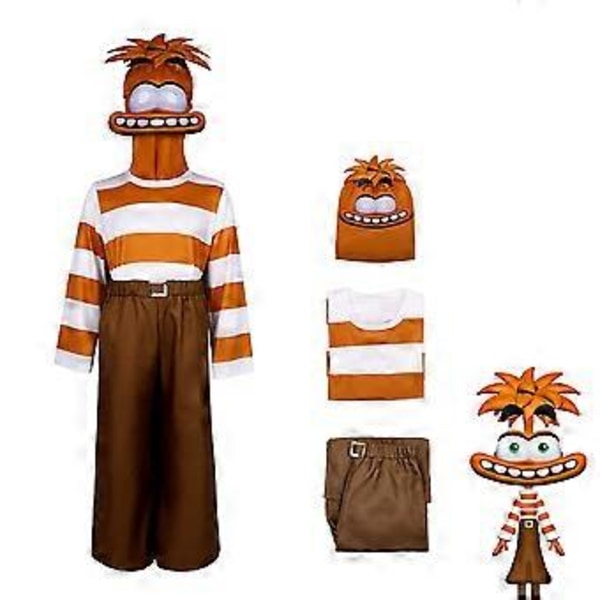 Insidan Ut 2 Cosplay Kostym Party Maskerad Set Jumpsuit Bodysuit för Män Kvinnor (110 Ångest)