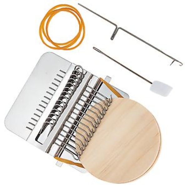 1 Set Mini Vävstol Verktyg Väva Verktyg Stickning Mini Vävstol Maskin Garn Stickverktyg