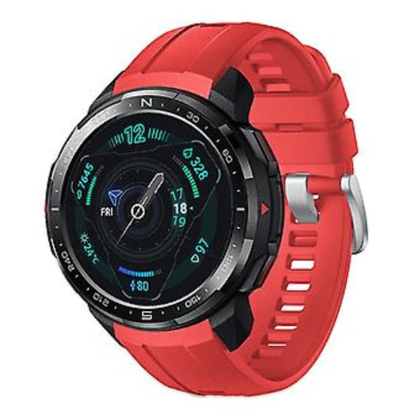 Urklokke Armbånd for Huawei for Honor GS Pro Silikonrem Klokkerem (Hvit)