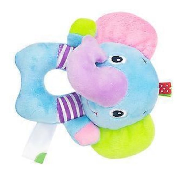 2 st Baby lugnande leksak djurfigur skallra docka bomull sensorisk handskak leksaker för present ( )