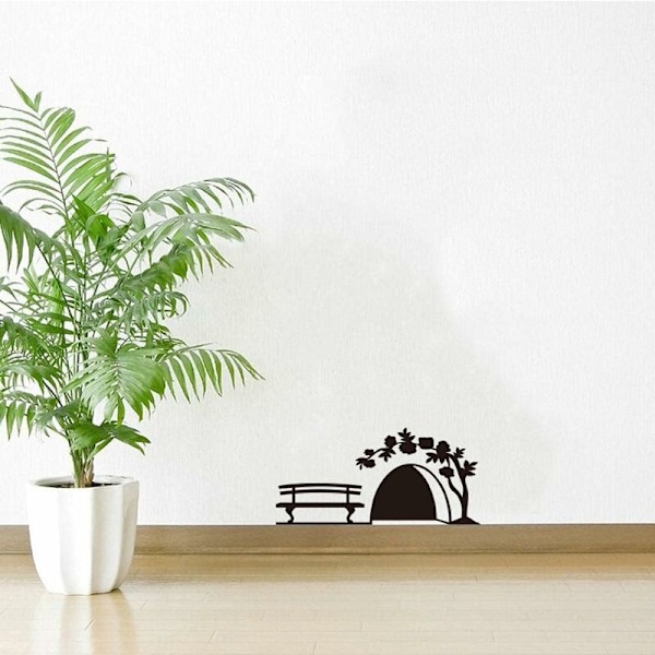 Mousehole Wall Art Sticker Vask Mus Vinyl Decal Fodliste Sjov