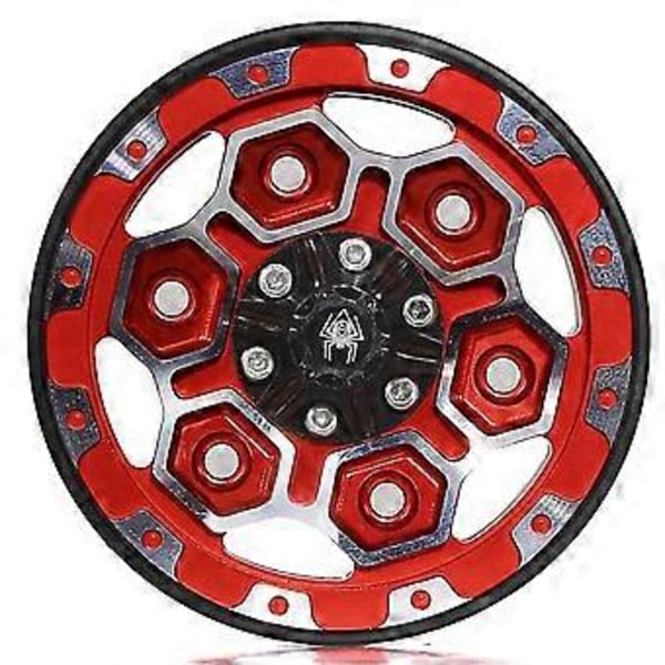 4 st Metall 1,9 tum Beadlock Fälg Hjulnav för 1/10 RC Crawler Bil Axial SCX10 Pro Capra TRX4 /D90 Redcat Grön
