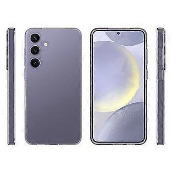 För Samsung Galaxy S25+ Transparent Mobilskal Vattenmärkesresistent TPU Baksida()