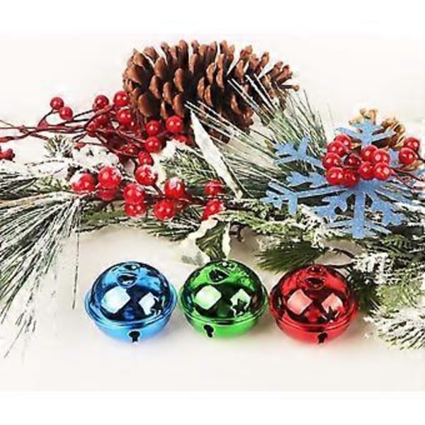 10 stk. Jingle Bells Julepynt Multifarget Jingle Bells Juletrær Ornament Bell for Juledekorasjon - 5cm (Rød)