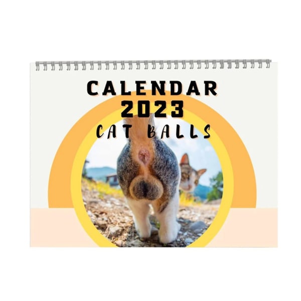 Cat Buttholes Calendar 2023 Wall Calendar Design 12 Months Wall Calendar In Landscape